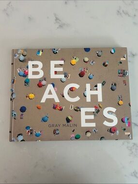 Gray Malin Beaches Coffee Table Book - Tan with Multicolor Umbrellas